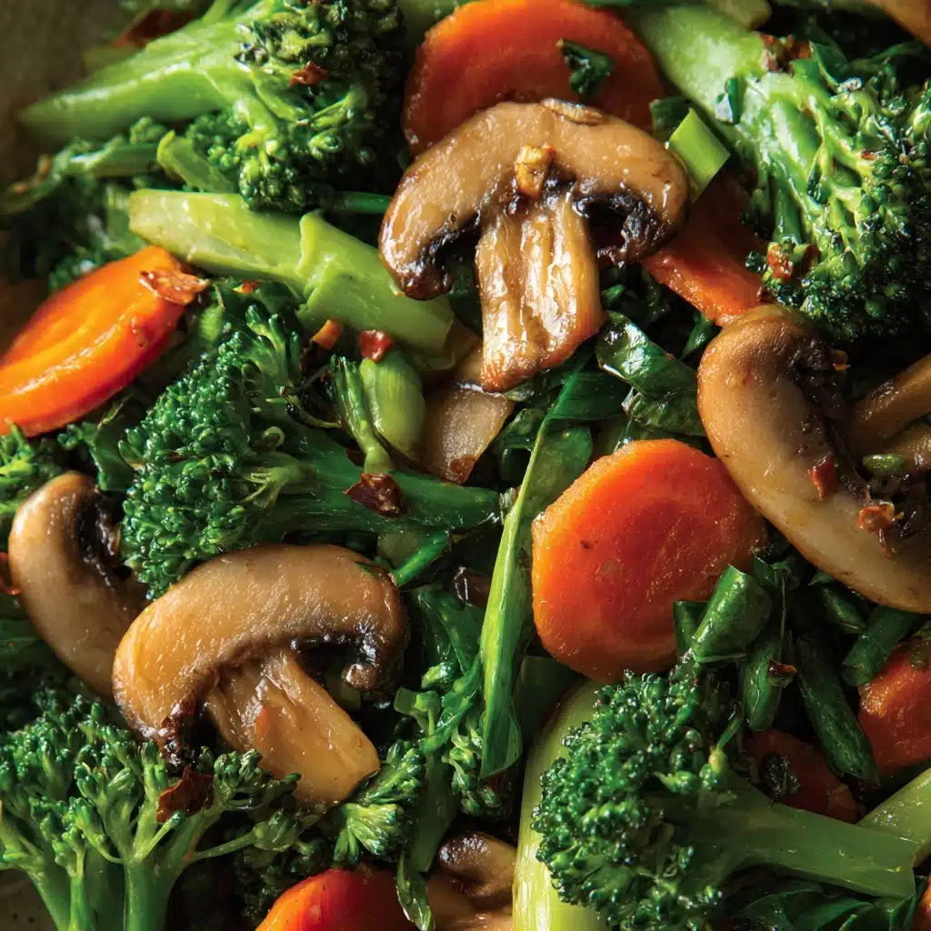 Broccoli, Carrot, and Mushroom Stir-Fry Recipe - Recipe Image