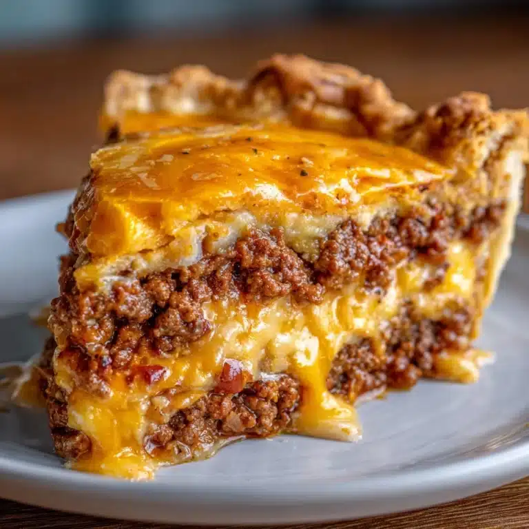 Classic American Cheeseburger Pie Recipe