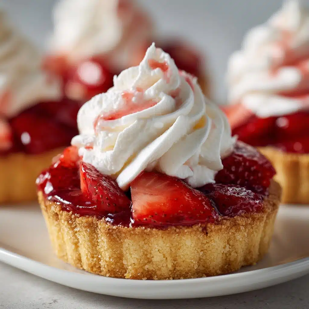 Mini Strawberry Pies with Sugar Cookie Crust Recipe - Recipe Image