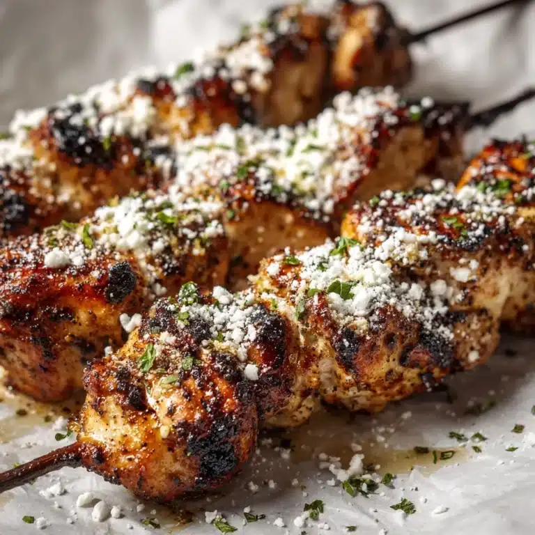 Ranch Garlic Parmesan Chicken Skewers Recipe