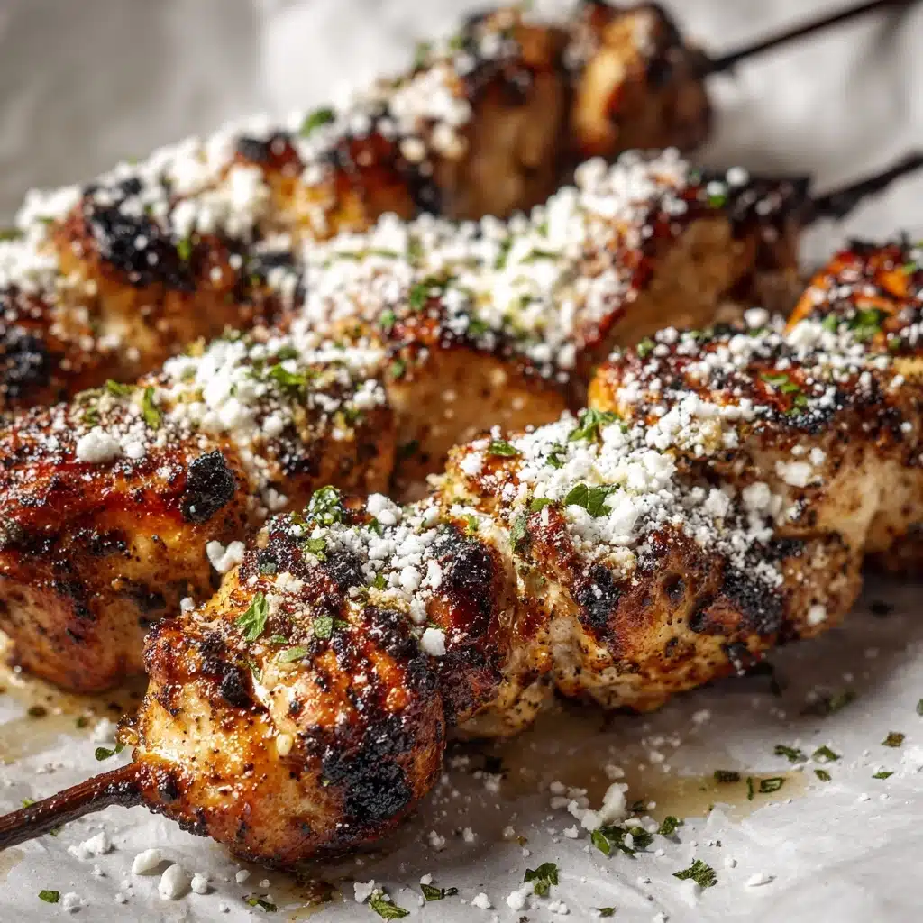 Ranch Garlic Parmesan Chicken Skewers Recipe
