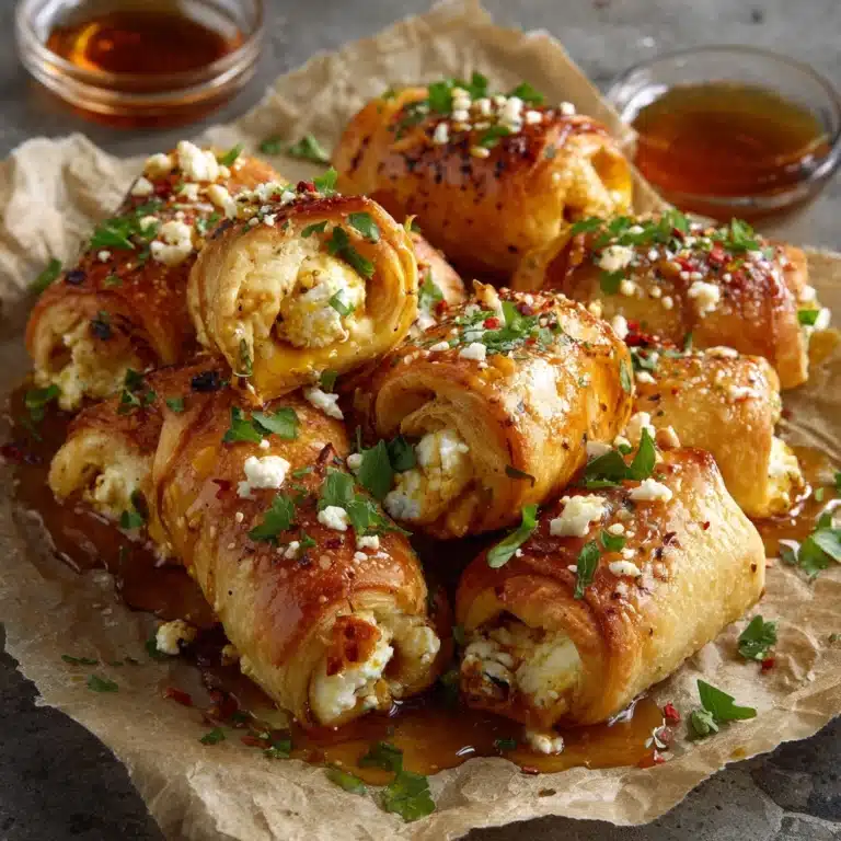 Oven-Fried Feta Rolls with Chili Honey for a Perfect Snack Recipe