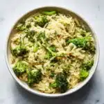 Broccoli Cheese Orzo Recipe