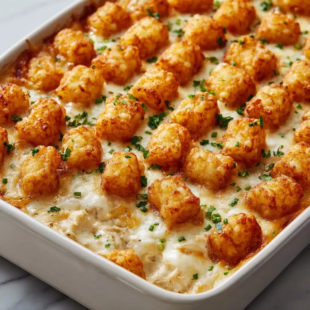 Chicken Alfredo Tater Tot Casserole Recipe