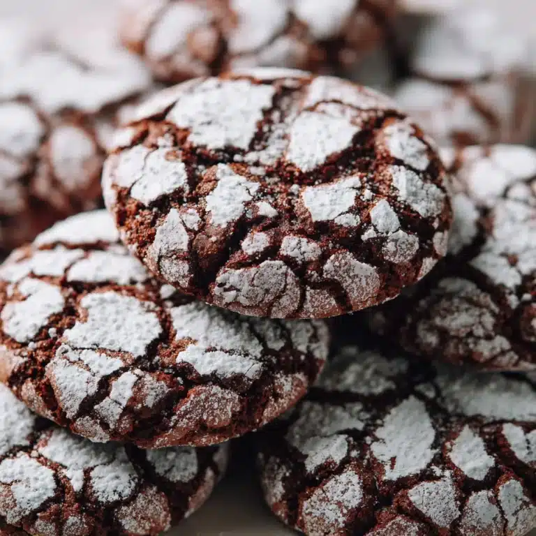 Double Chocolate Crinkle Cookies Recipe