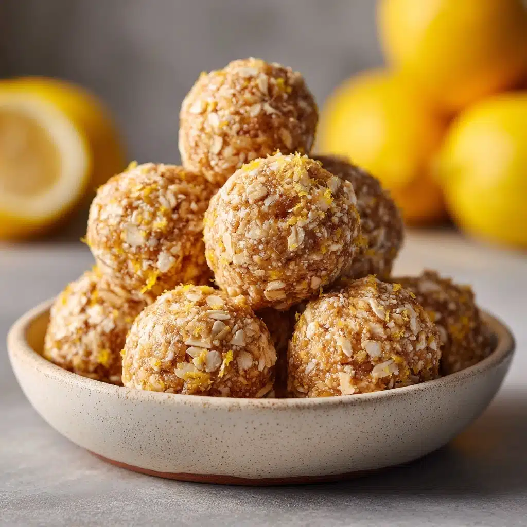 Zesty Lemon Oatmeal Bites (No-Bake & Irresistible) Recipe - Recipe Image