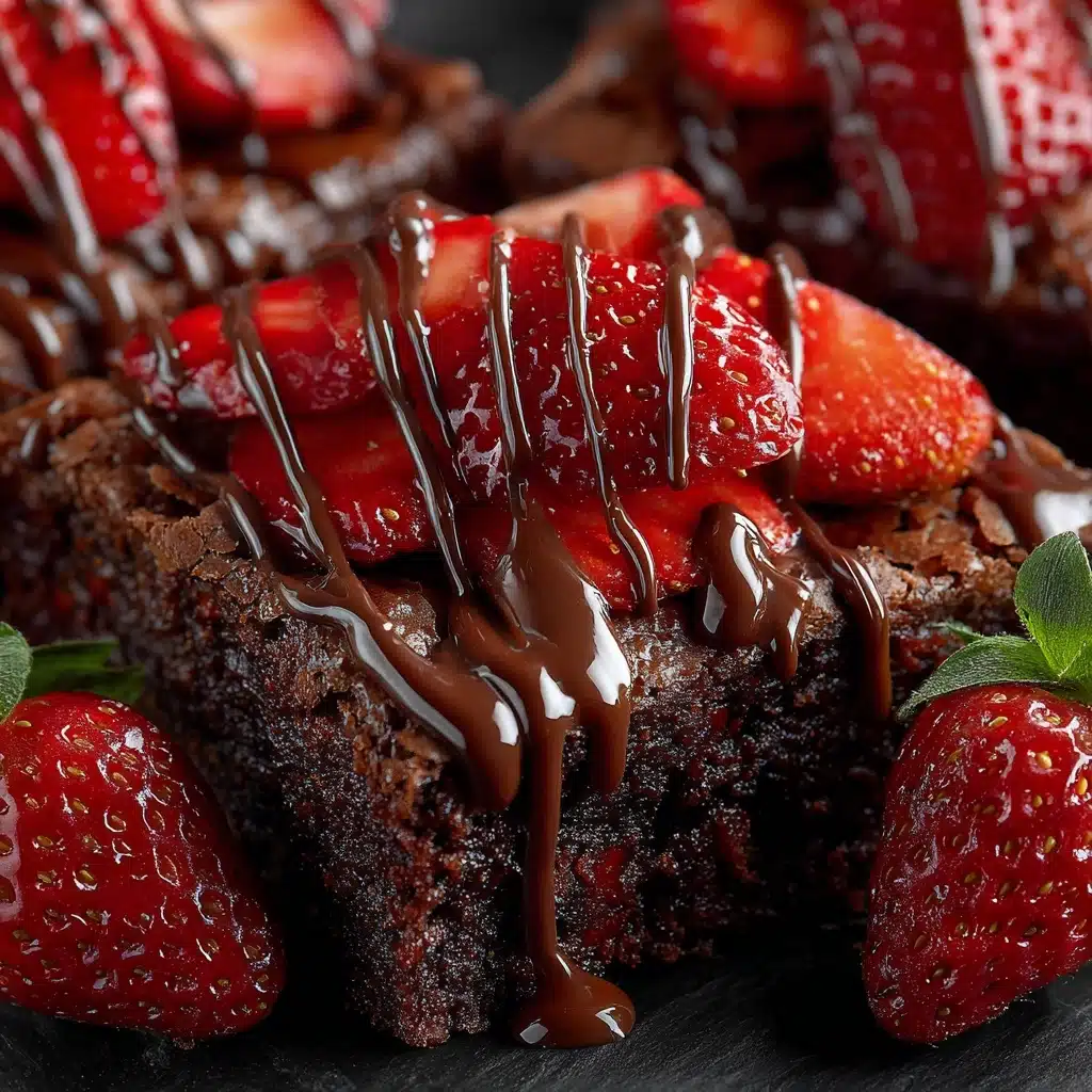 Chocolate-Covered Strawberry Brownies Recipe