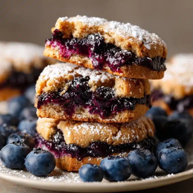 Blueberry Crinkle Cookies Recipe