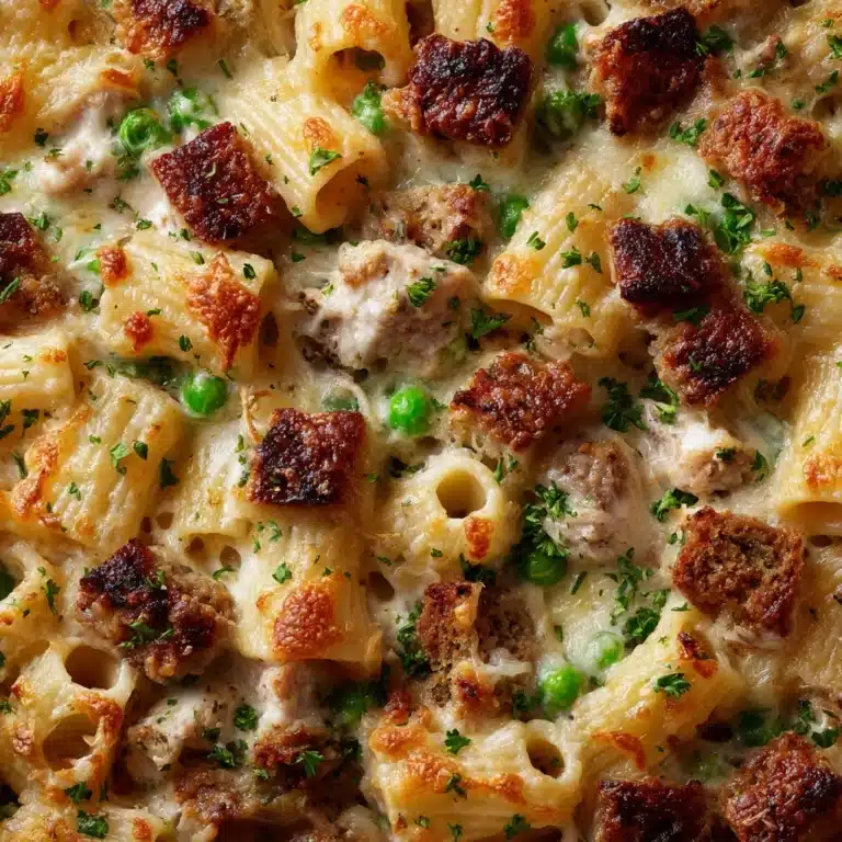 Creamy Chicken Pot Pie Pasta Bake Recipe