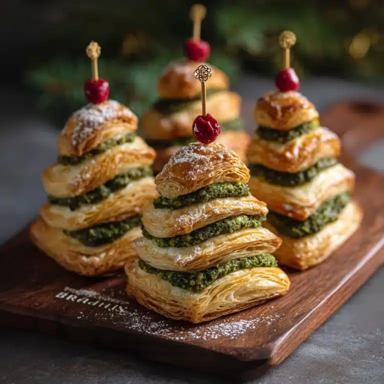 Puff Pastry Pesto Christmas Trees Recipe
