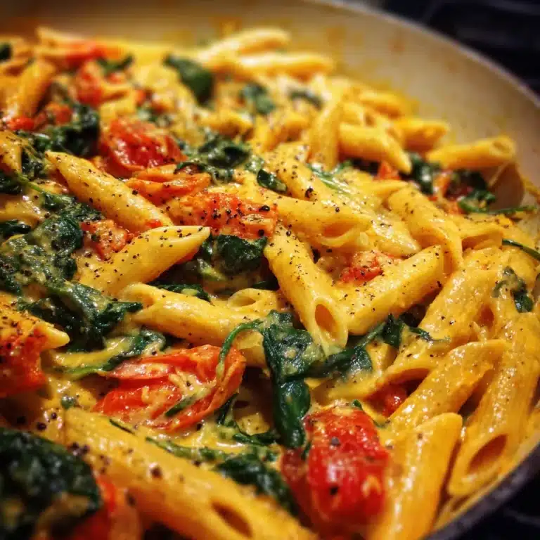 Delicious Spinach Tomato Pasta Recipe