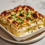 Creamy Chicken Alfredo Lasagna Rolls Recipe