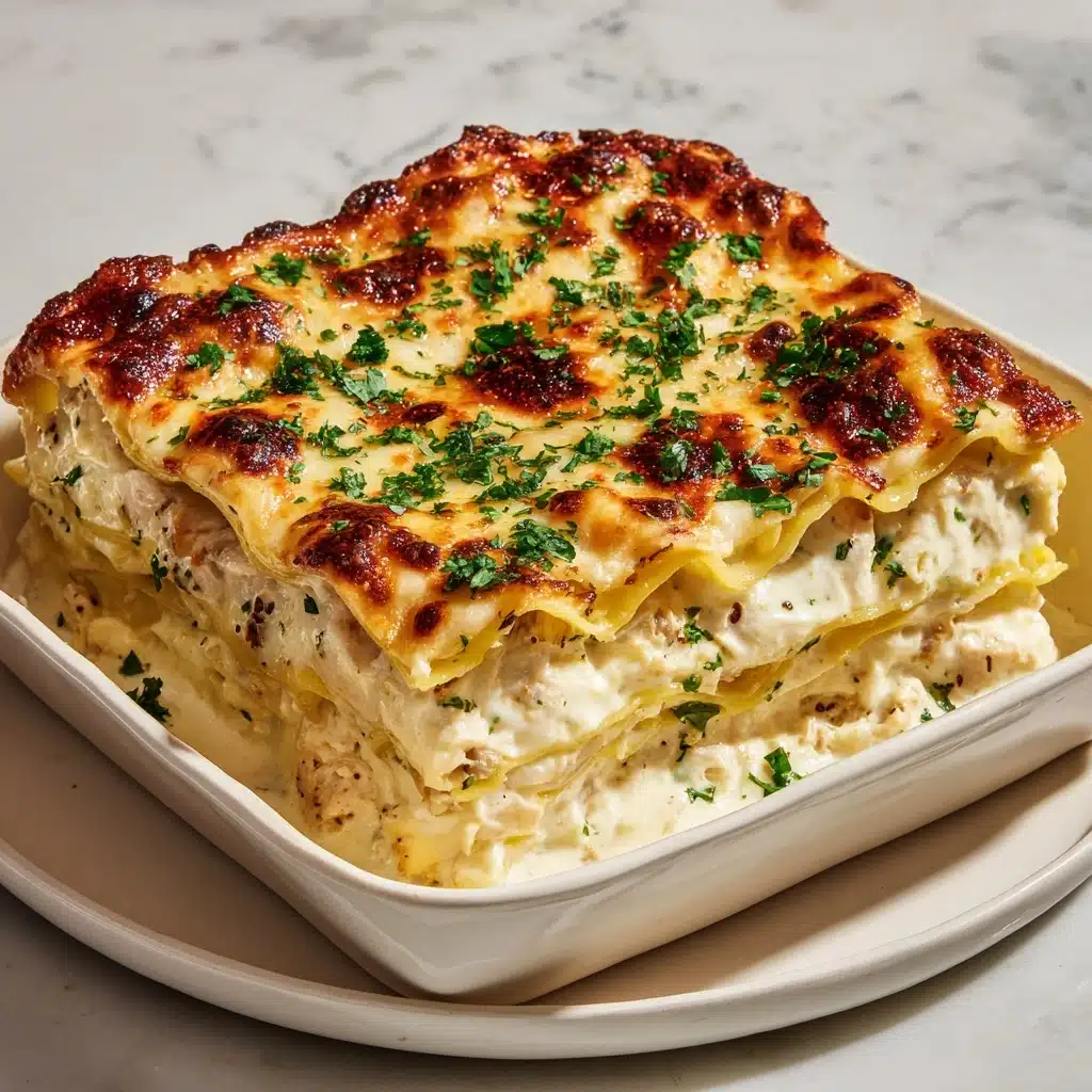 Creamy Chicken Alfredo Lasagna Rolls Recipe - Recipe Image