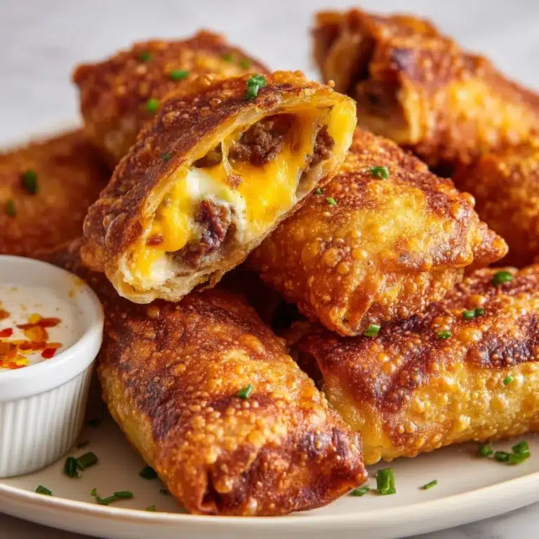 Philly Cheesesteak Egg Rolls Recipe