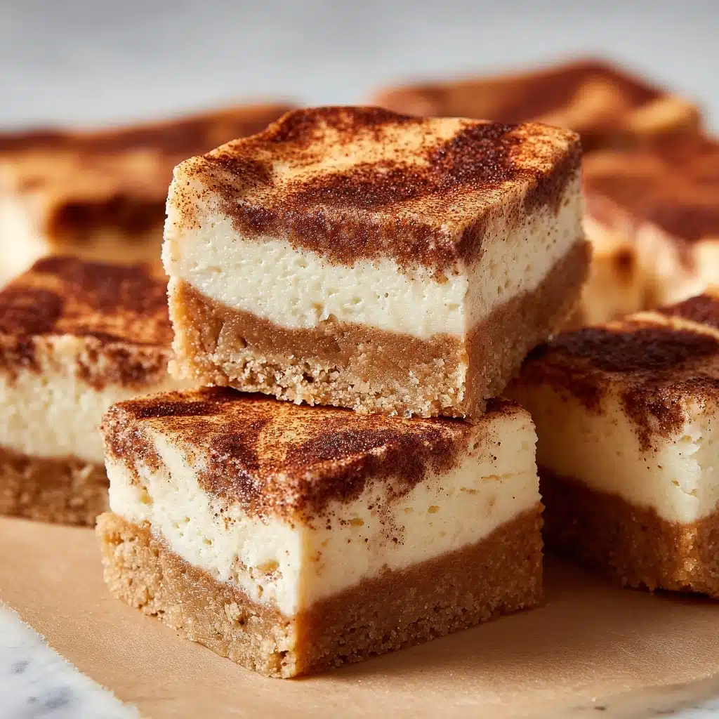Cinnamon Churro Cheesecake Bars Recipe - Recipe Image