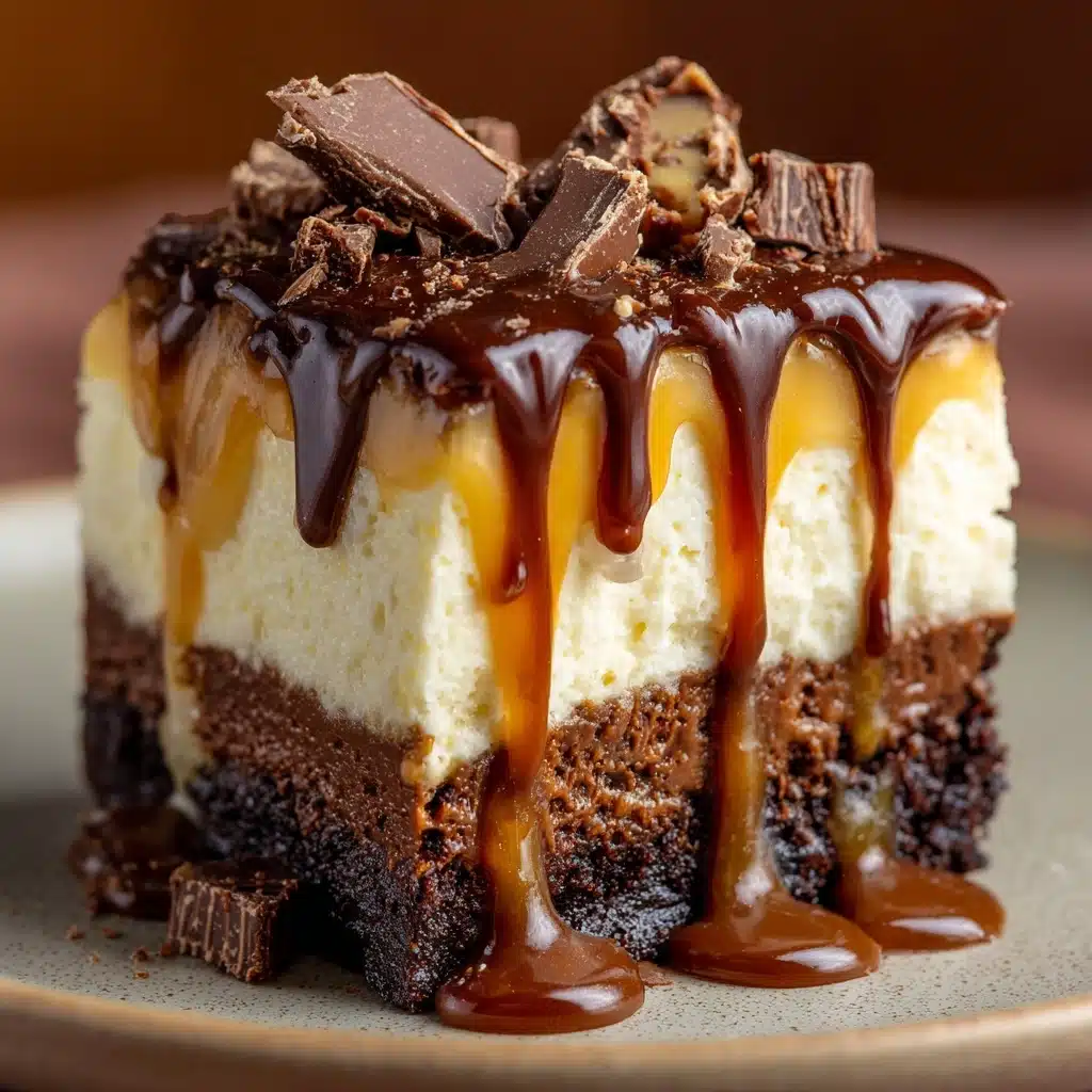 Caramel Brownie Cheesecake Recipe - Recipe Image