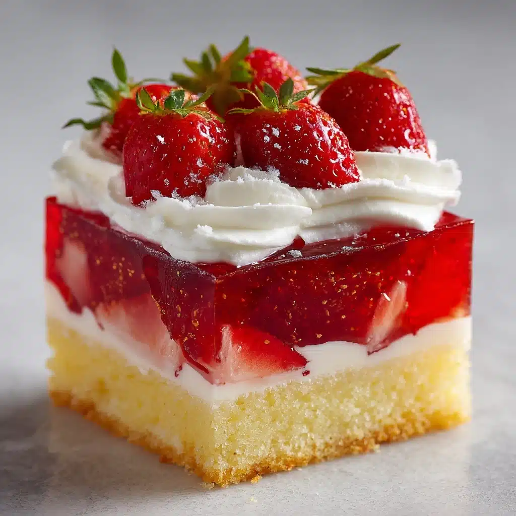 Strawberry Shortcake Poke Cake Recipe - Recipe Image