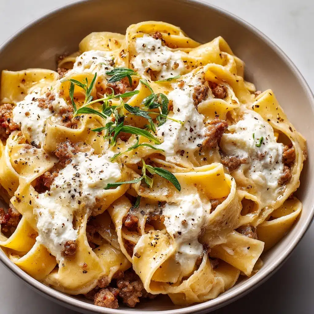 Creamy Calabrian Chili Pappardelle with Sausage & Fennel Recipe - Recipe Image