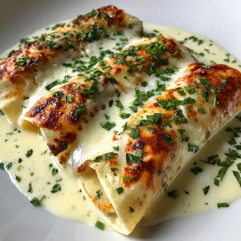 Chicken Enchiladas with Sour Cream White Sauce Recipe