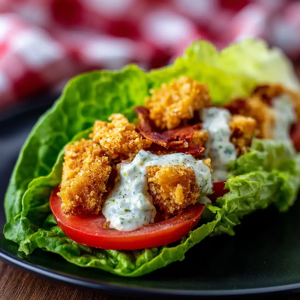 Chicken Caesar Salad Lettuce Wrap Recipe - Recipe Image