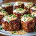 Garlic Butter Steak Bites with Parmesan Cream Sauce Recipe