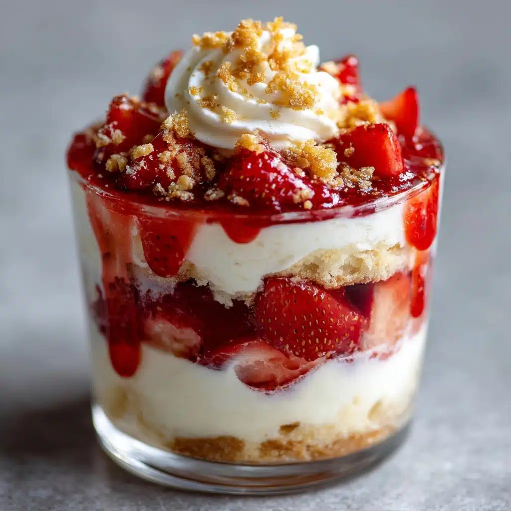 Strawberry Shortcake Cheesecake Cups Recipe