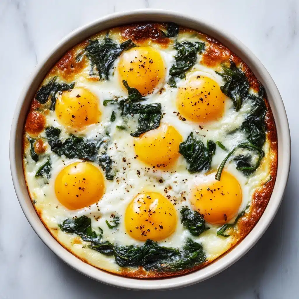 Baked Eggs Florentine Recipe - Recipe Image