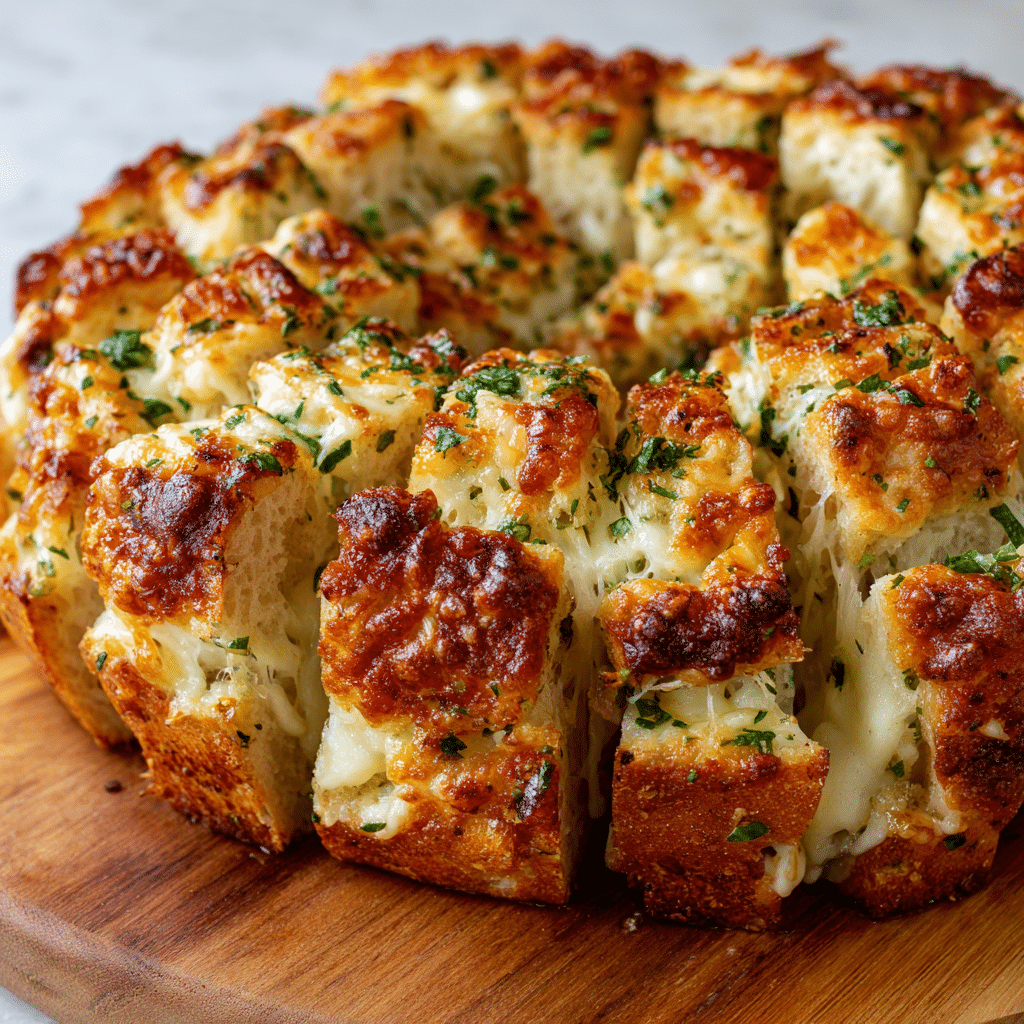 Cheesy Christmas Tree Bread Recipe
