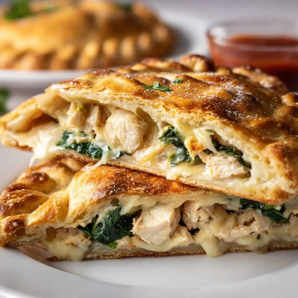 Creamy Chicken Calzone Recipe - Recipe Image