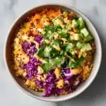 Crispy Rice Salad with Veggies and Peanut Dressing Recipe