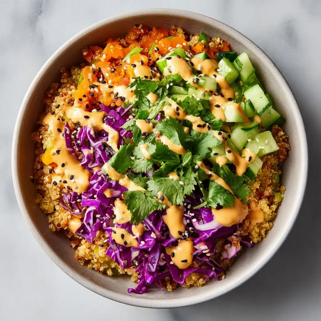 Crispy Rice Salad with Veggies and Peanut Dressing Recipe - Recipe Image