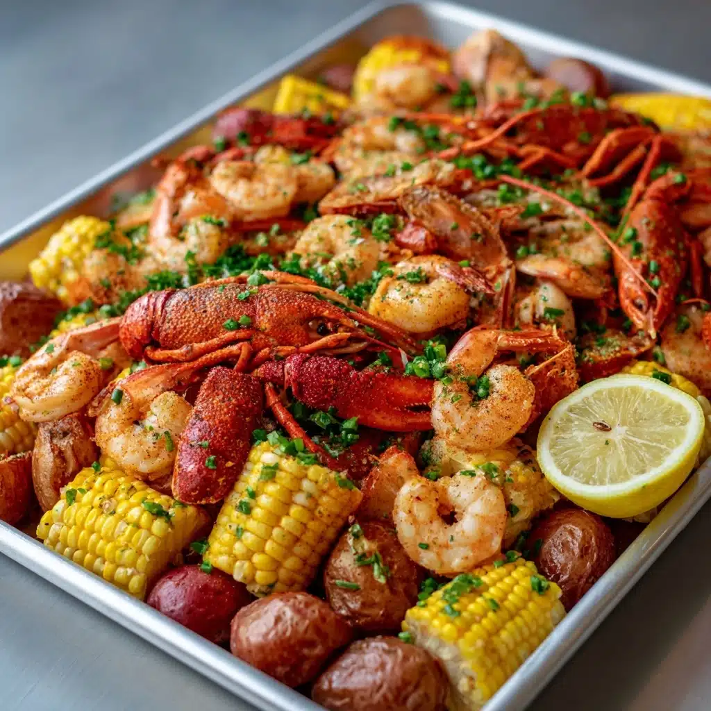 Cajun Seafood Boil with Garlic Butter Sauce Recipe - Recipe Image