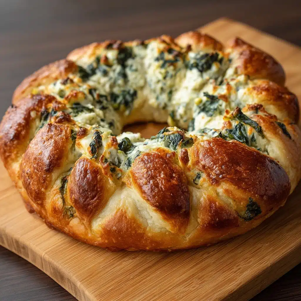 Spinach Artichoke Dip Bread Ring Recipe