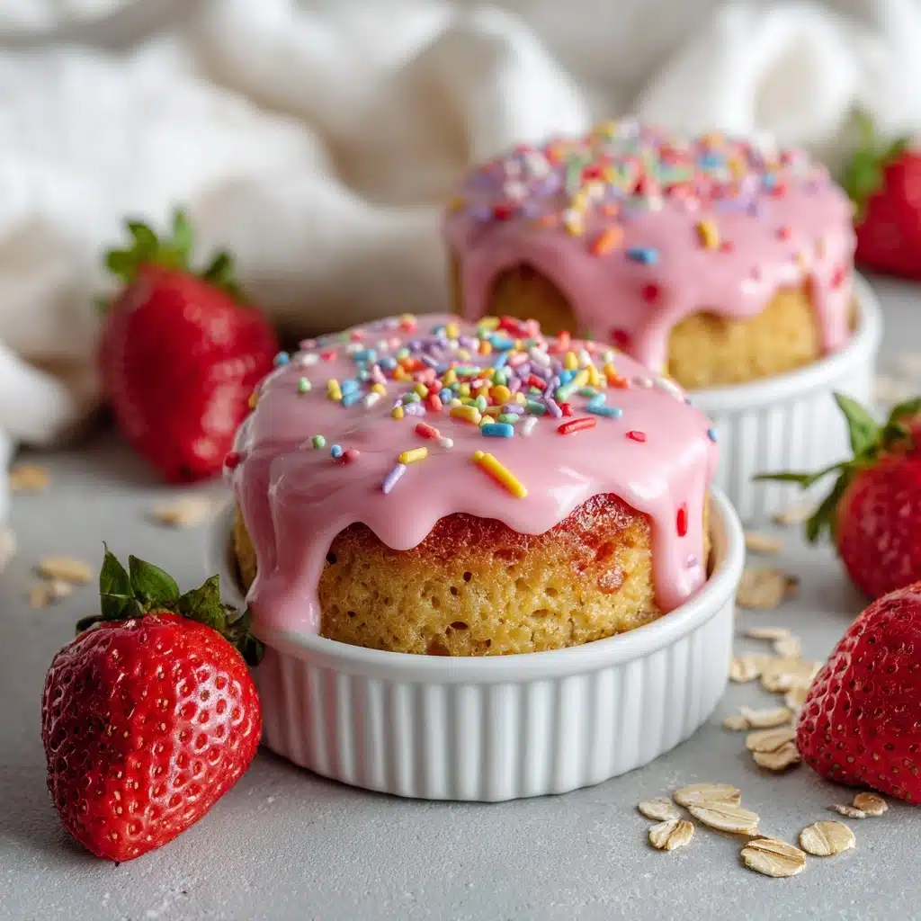 Strawberry Pop-Tart Protein Baked Oats Recipe