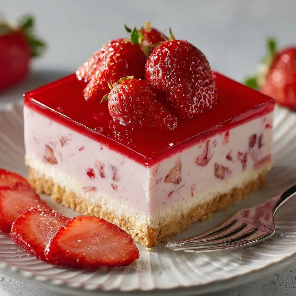 Strawberry Japanese Cheesecake Recipe - Recipe Image