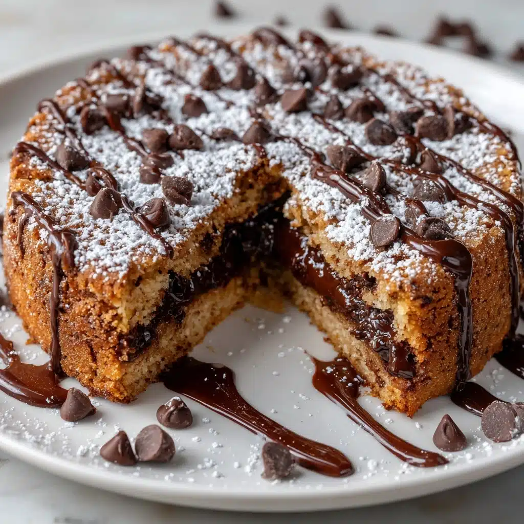 Nutella-Stuffed Deep Dish Churro Skillet Cookie Recipe - Recipe Image