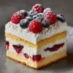 No-Bake Victoria Sponge Mousse Slice Recipe