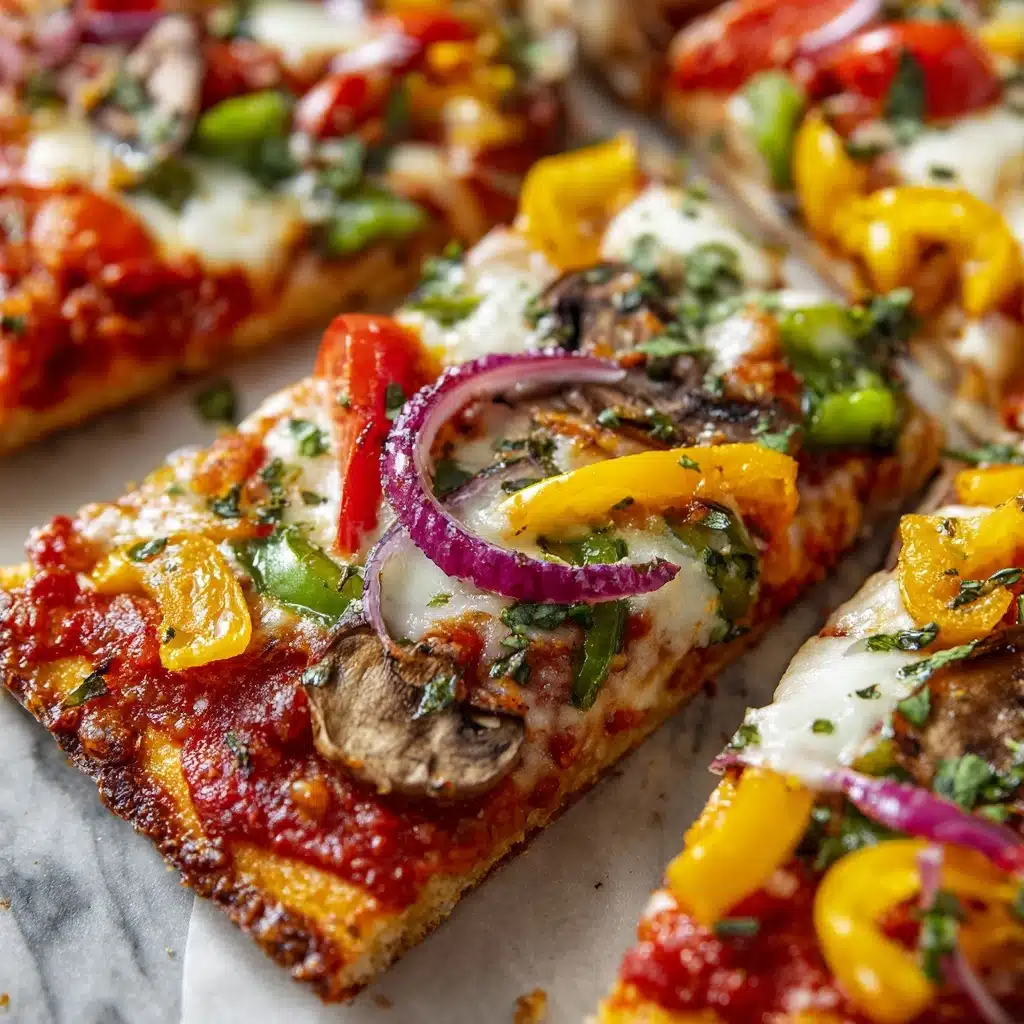 Veggie Pita Bread Pizza Recipe - Recipe Image