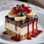 No-Bake Banana Split Cheesecake Recipe