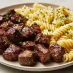 r Steak Bites & Creamy Pepper Jack Pasta Recipe