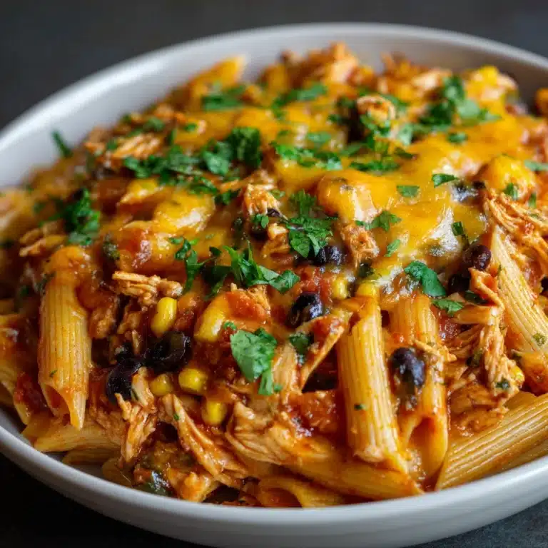 Slow Cooker Chicken Enchilada Pasta : Incredibly Easy Recipe