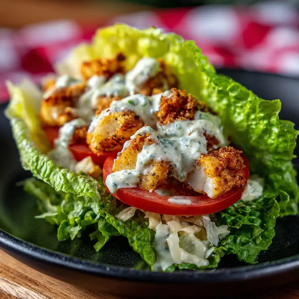 Chicken Caesar Salad Lettuce Wrap Recipe - Recipe Image
