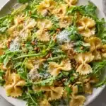 Lemon Basil Parmesan Pasta Salad with White Balsamic Vinaigrette Recipe