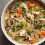 Easy Chicken, Mushroom & Leek Soup Recipe