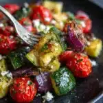 Air Fryer Greek Chicken and Veggies Recipe