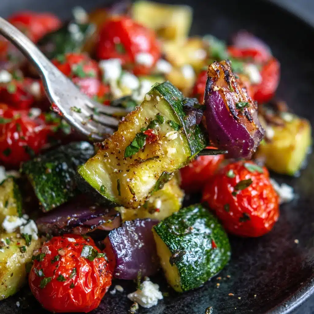 Air Fryer Greek Chicken and Veggies Recipe - Recipe Image