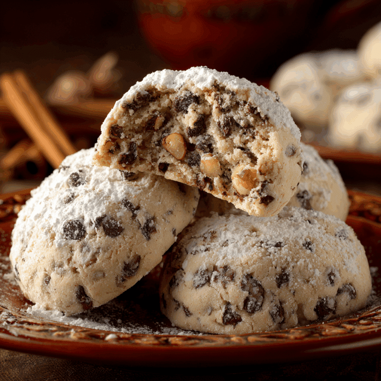 Peanut Butter Chocolate Chip Snowball Cookies Recipe