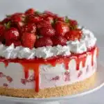 Strawberry Shortcake Cheesecake Cake Recipe