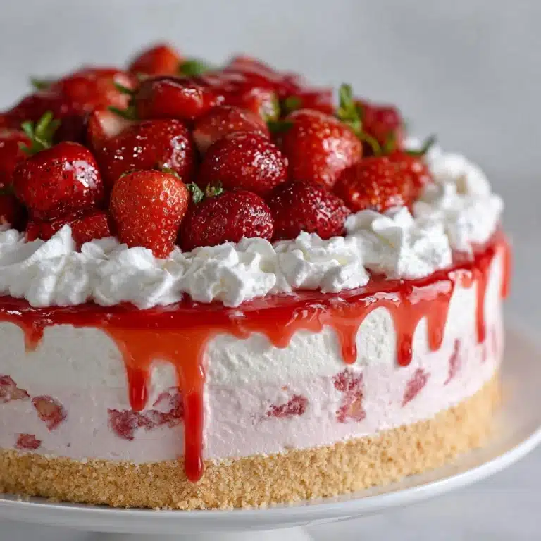 Strawberry Shortcake Cheesecake Cake Recipe