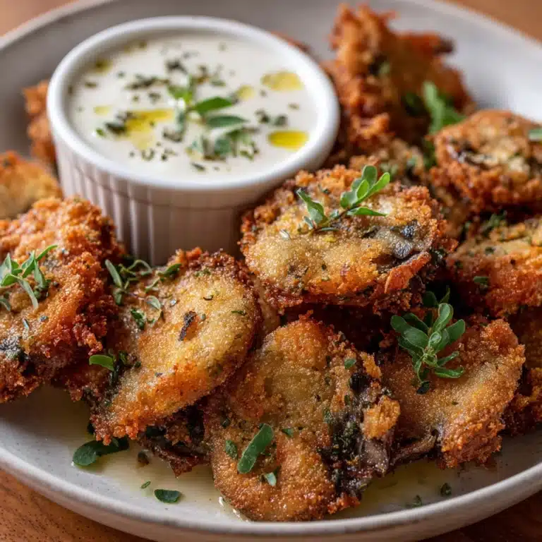 Fried Sliced Mushrooms with Ranch Recipe